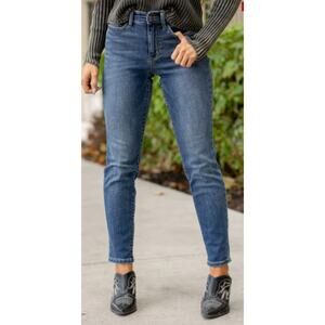 Judy Blue Women 9/29 "Huntington" Dark Wash Slim Fit Stretch Denim Jeans